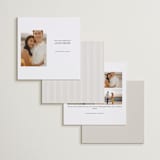 "Casual Photo" - Save the Dates in Cream by Cindy Reynolds - Back of Card Options