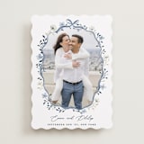 "Parisian ribbon" - Save the Dates in French Blue by Sarah Knight - Front