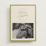 "rory" - Save the Dates in Olive by Ellen Schlegelmilch - Front