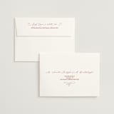 "Elizabeth" - Save the Dates in Burgundy by Helena Vitto - FREE Recipient Addressing