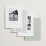 "Greenery crest" - Save the Dates in Sage by Sarah Knight - Back of Card Options