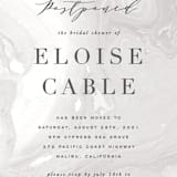 "Moody Marbling" - Save the Dates in Taupe by Hooray Creative - Detail