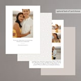 "Banner Day" - Save the Dates in Fawn by Kristie Kern - Back of Card Options