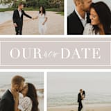 "Banner Day" - Save the Dates in Fawn by Kristie Kern - Detail