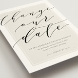 "Luxe Cream" - Save the Dates in Golden Cream by Kaydi Bishop - Detail