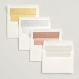 "Luxe Cream" - Save the Dates in Golden Cream by Kaydi Bishop - Envelope Liner Options