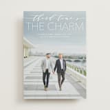 "Mixed Type" - Save the Dates in Linen by Erin Deegan - Front