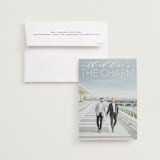 "Mixed Type" - Save the Dates in Linen by Erin Deegan - Save the Date with Envelope