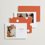 "The Exclamation" - Save the Dates in Persimmon by Yours Madly - Back of Card Options