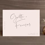 "Oversized" - Save the Dates in Rosewater by Mere Paper - Front