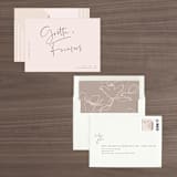 "Oversized" - Save the Dates in Rosewater by Mere Paper - Assembled