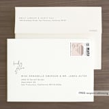 "Oversized" - Save the Dates in Rosewater by Mere Paper - FREE Recipient Addressing