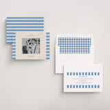 "Modern Border" - Save the Dates in Sky by Jackie Crawford - Assembled