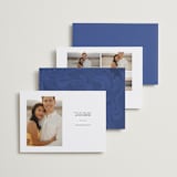 "Centro" - Save the Dates in Marseille Blue by Up Up Creative - Back of Card Options