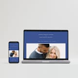 "Centro" - Save the Dates in Marseille Blue by Up Up Creative - FREE Wedding Website