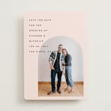 "Minimalist Pop" - Save the Dates in Blush by Katie Zimpel - Front