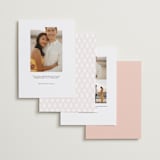 "Minimalist Pop" - Save the Dates in Blush by Katie Zimpel - Back of Card Options