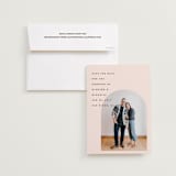 "Minimalist Pop" - Save the Dates in Blush by Katie Zimpel - Save the Date with Envelope