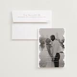 "Luxe Lace" - Save the Dates in Snow by Lauren Chism - Save the Date with Envelope