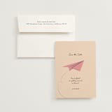 "Away" - Save the Dates in Strawberry by Ani Somi - Save the Date with Envelope