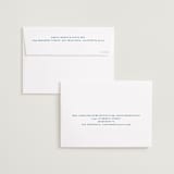 "Gingham Border" - Save the Dates in Indigo by Hannah Bowman - FREE Recipient Addressing