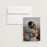 "Roundabout" - Save the Dates in Pearl by Susan Asbill - Save the Date with Envelope