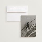 "In Line" - Save the Dates in Pearl by Tamara Hilje - Save the Date with Envelope