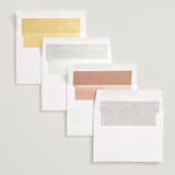 "Little Moments Big Date" - Save the Dates in Pearl by Kelsey Mucci - Envelope Liner Options