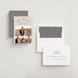 "archway" - Save the Dates in Taupe by Michelle Taylor - Assembled