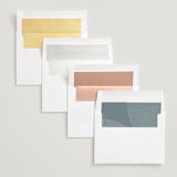 "Take Shape" - Save the Dates in Snow by Lauren Chism - Envelope Liner Options