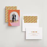 "Pop Art" - Save the Dates in Tangerine by Katie Zimpel - Assembled