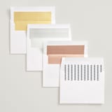 "Atelier" - Save the Dates in Ink by Megan Davis - Envelope Liner Options