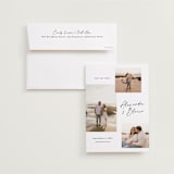 "Bondi" - Save the Dates in Onyx by Kate Ahn - Save the Date with Envelope