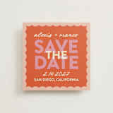 "Save the Scallops" - Save the Dates in Peach by Carolyn Hunt - Front