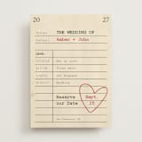 "Reserve our Date" - Save the Dates in Red Hot by Ilene Guy - Front