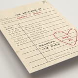 "Reserve our Date" - Save the Dates in Red Hot by Ilene Guy - Detail