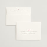 "Reserve our Date" - Save the Dates in Red Hot by Ilene Guy - FREE Recipient Addressing
