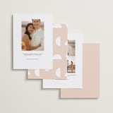 "Minimal Modern" - Save the Dates in Melon by Kelly Watkins - Back of Card Options