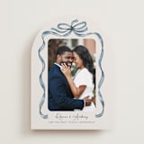 "Tied Together" - Save the Dates in Blueberry by Paper Sun Studio - Front