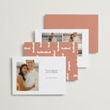 "wavy frame" - Save the Dates in Apricot by Kelly Watkins - Back of Card Options