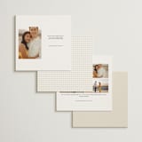 "Be There or Be Square" - Save the Dates in Cream by Cleghorn Creative - Back of Card Options