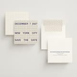 "Be There or Be Square" - Save the Dates in Cream by Cleghorn Creative - Assembled