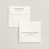 "Be There or Be Square" - Save the Dates in Cream by Cleghorn Creative - FREE Recipient Addressing