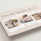 "Say Less" - Save the Dates in Almond by Stephanie Hawkes - Detail