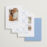 "handdrawn wavy frame" - Save the Dates in Dusty Blue by Cass Loh - Back of Card Options