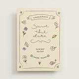 "Lovely Date" - Save the Dates in Natural by Helena Vitto - Front