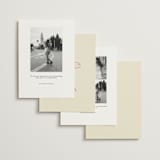 "Crazy Little Thing Called Love" - Save the Dates in Cream by Helena Vitto - Back of Card Options