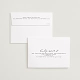 "Elegant Lines" - Save the Dates in Cotton by Anastasia Makarova - FREE Recipient Addressing