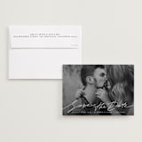 "Elegant Lines" - Save the Dates in Cotton by Anastasia Makarova - Save the Date with Envelope