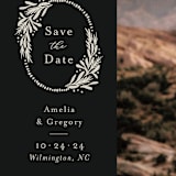 "Heirloom Wreath" - Save the Dates in Ink by Laura Hankins - Detail